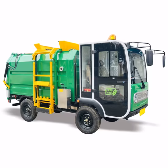 電動バッテリー式収集缶清掃用中国製ゴミ収集車販売