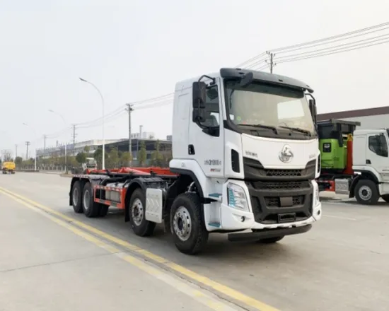 中国東風/HOWO/Shacman/Beiben/Foton 20トン アンプリロールアームフックリフトゴミ収集車 6X4 トラック搭載 20トンフックリフティングトラック 工場直販